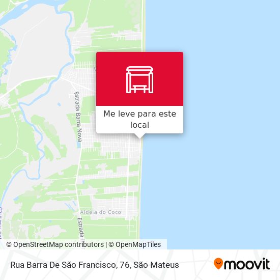 Rua Barra De São Francisco, 76 mapa