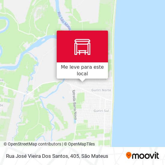Rua José Vieira Dos Santos, 405 mapa