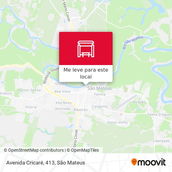 Avenida Cricaré, 413 mapa