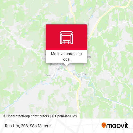 Rua Um, 203 mapa