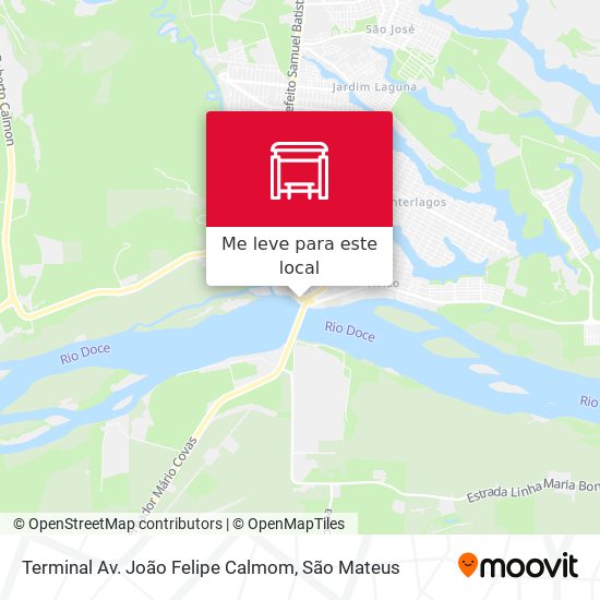 Terminal Av. João Felipe Calmom mapa