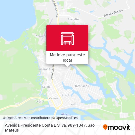 Avenida Presidente Costa E Silva, 989-1047 mapa