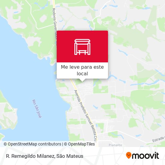 R. Remegildo Milanez mapa