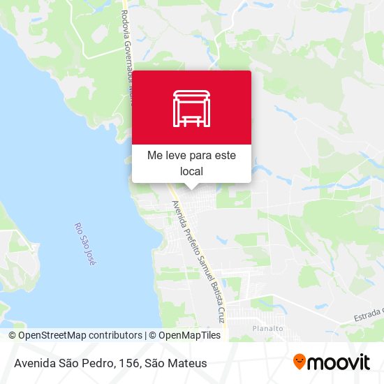 Avenida São Pedro, 156 mapa