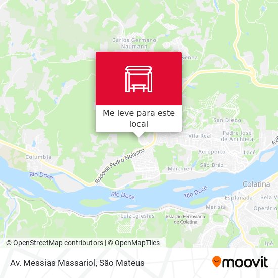 Av. Messias Massariol mapa