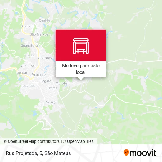 Rua Projetada, 5 mapa