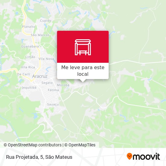 Rua Projetada, 5 mapa