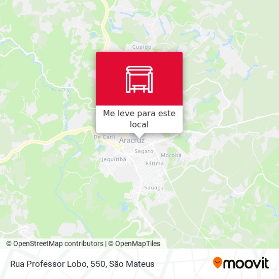 Rua Professor Lobo, 550 mapa