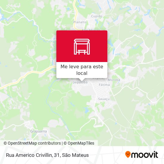 Rua Americo Crivillin, 31 mapa