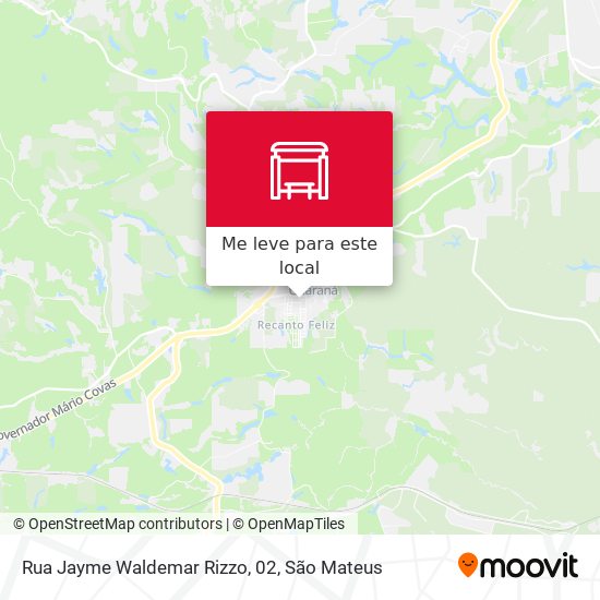 Rua Jayme Waldemar Rizzo, 02 mapa