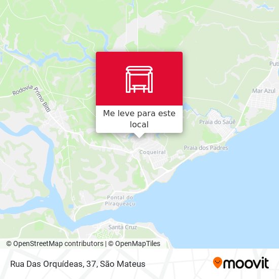 Rua Das Orquídeas, 37 mapa