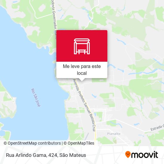 Rua Arlindo Gama, 424 mapa