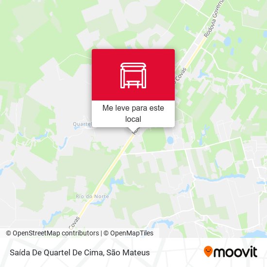 Saída De Quartel De Cima mapa