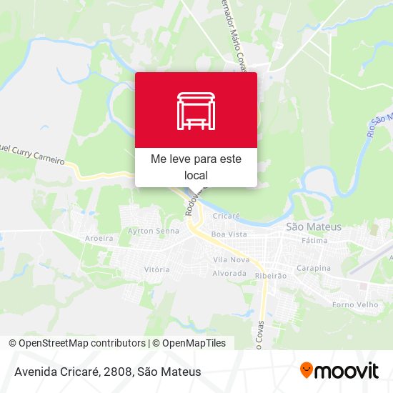 Avenida Cricaré, 2808 mapa