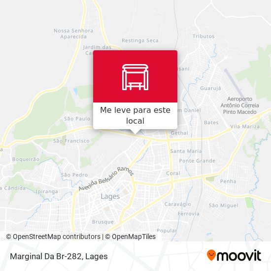 Marginal Da Br-282 mapa