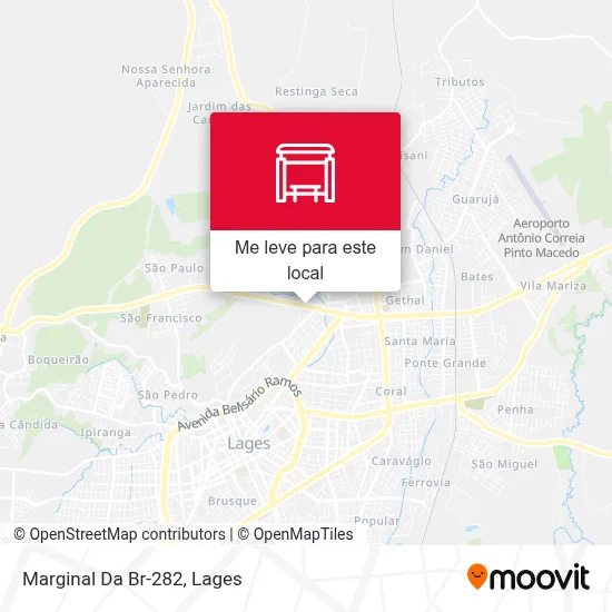 Marginal Da Br-282 mapa