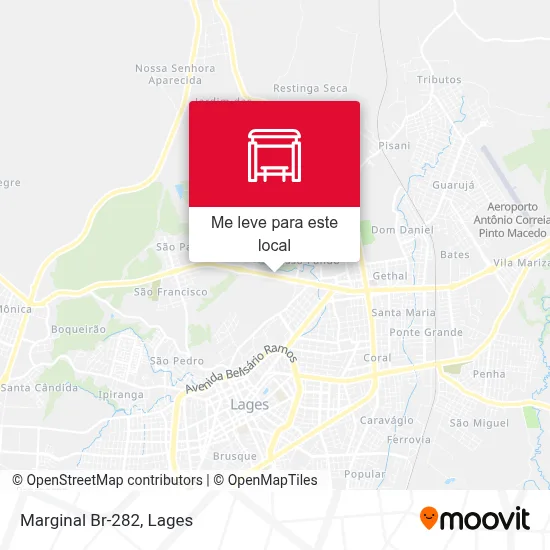 Marginal Br-282 mapa