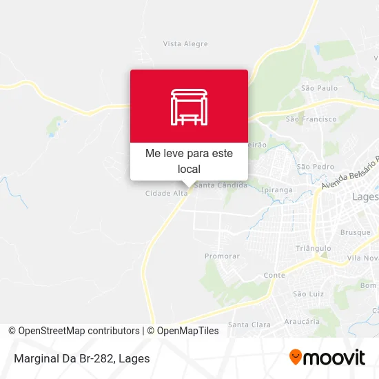 Marginal Da Br-282 mapa