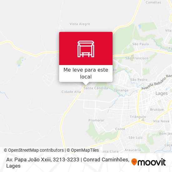 Av. Papa João Xxiii, 3213-3233 | Conrad Caminhões mapa