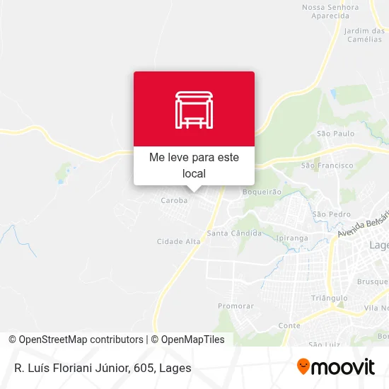 R. Luís Floriani Júnior, 605 mapa