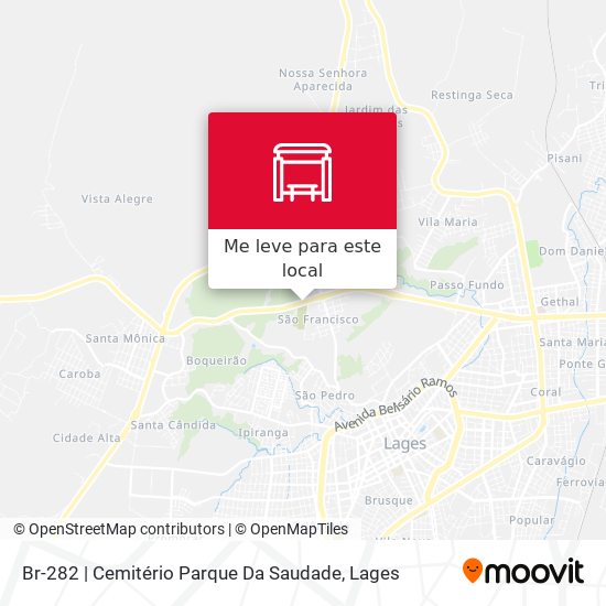 Br-282 | Cemitério Parque Da Saudade mapa