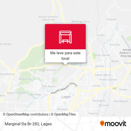 Marginal Da Br-282 mapa