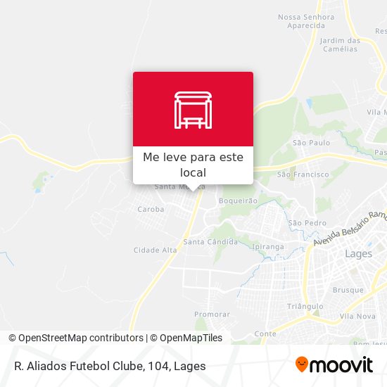 R. Aliados Futebol Clube, 104 mapa
