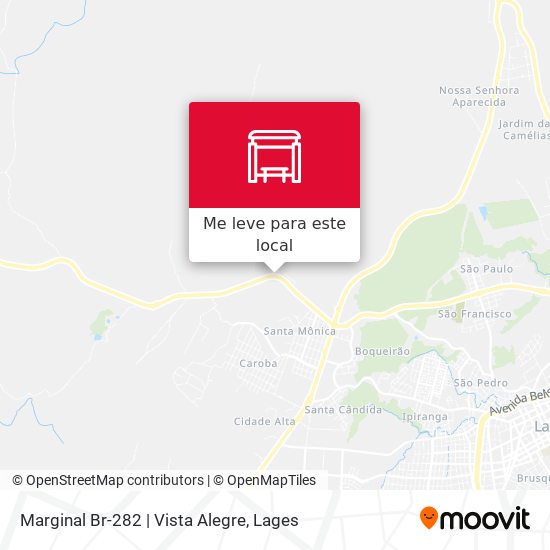 Marginal Br-282 | Vista Alegre mapa