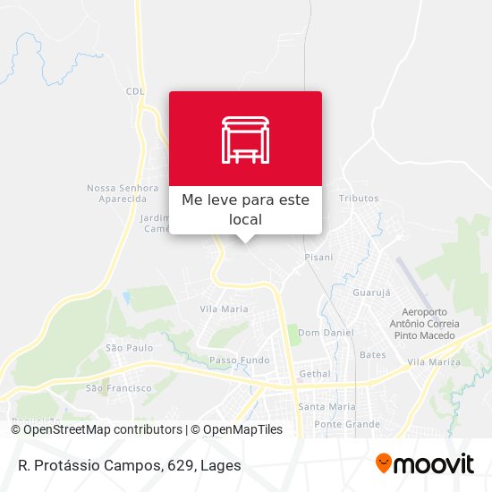 R. Protássio Campos, 629 mapa