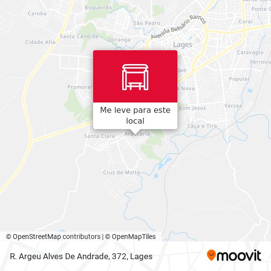 R. Argeu Alves De Andrade, 372 mapa