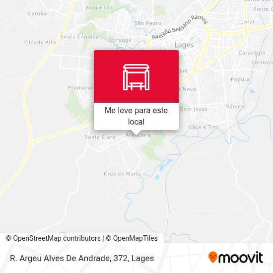 R. Argeu Alves De Andrade, 372 mapa