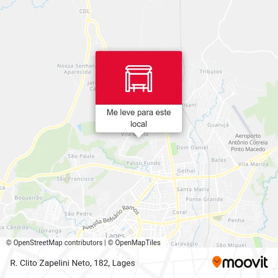 R. Clito Zapelini Neto, 182 mapa