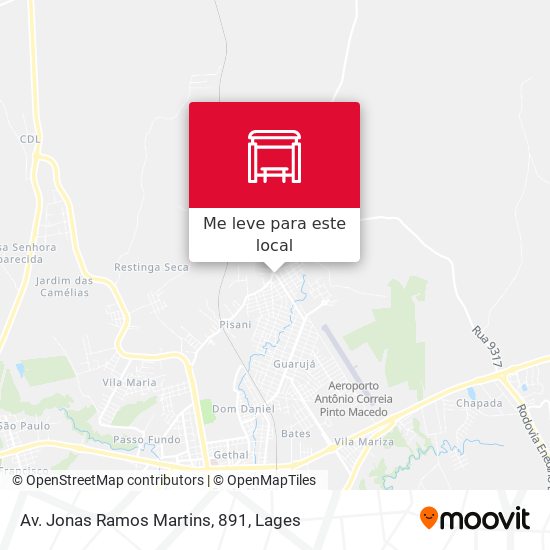 Av. Jonas Ramos Martins, 891 mapa