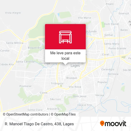 R. Manoel Tiago De Castro, 438 mapa