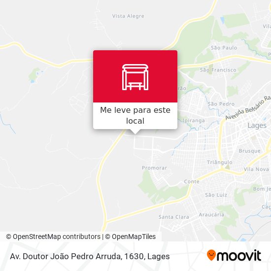 Av. Doutor João Pedro Arruda, 1630 mapa
