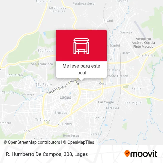 R. Humberto De Campos, 308 mapa