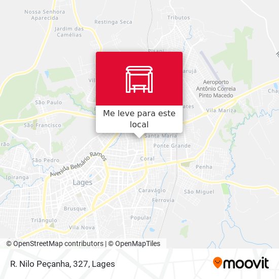 R. Nilo Peçanha, 327 mapa