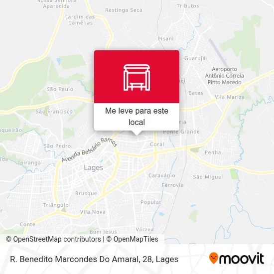 R. Benedito Marcondes Do Amaral, 28 mapa