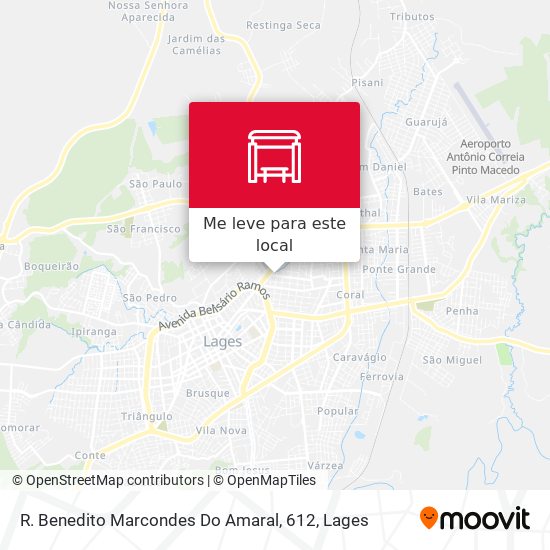 R. Benedito Marcondes Do Amaral, 612 mapa