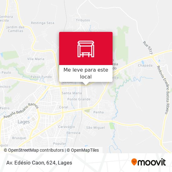 Av. Edésio Caon, 624 mapa