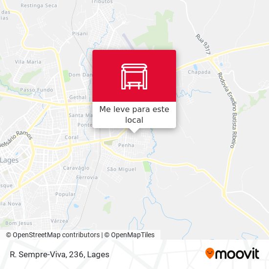 R. Sempre-Viva, 236 mapa
