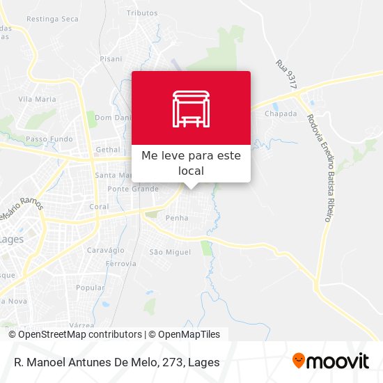 R. Manoel Antunes De Melo, 273 mapa