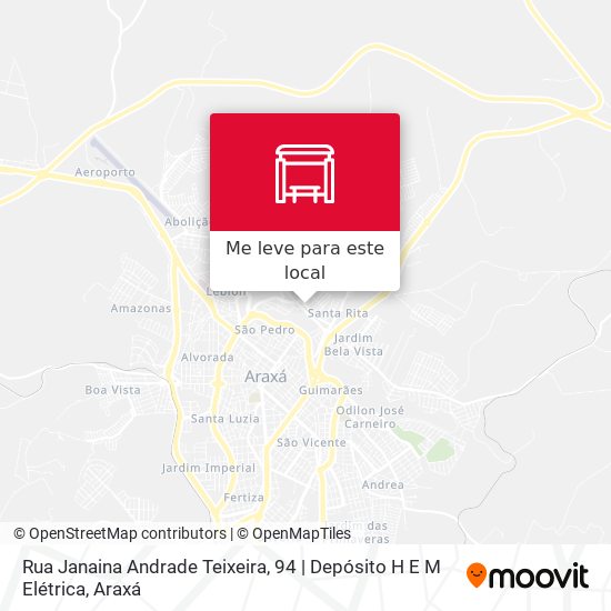 Rua Janaina Andrade Teixeira, 94 | Depósito H E M Elétrica mapa