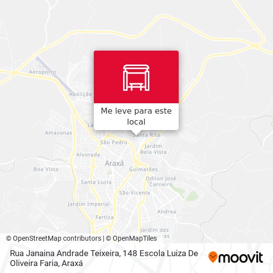 Rua Janaina Andrade Teixeira, 148 Escola Luiza De Oliveira Faria mapa