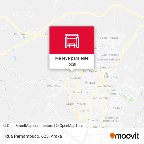 Rua Pernambuco, 623 mapa