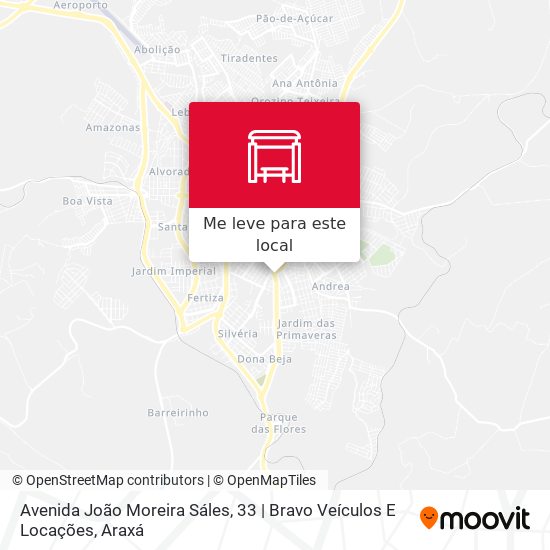 Avenida João Moreira Sáles, 33 | Bravo Veículos E Locações mapa