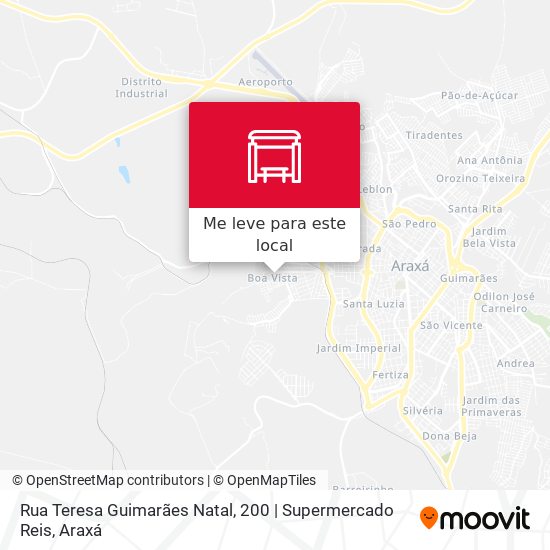 Rua Teresa Guimarães Natal, 200 | Supermercado Reis mapa