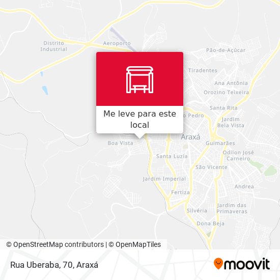 Rua Uberaba, 70 mapa