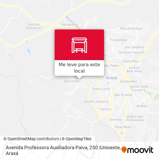 Avenida Professora Auxiliadora Paiva, 250 |Unioeste mapa