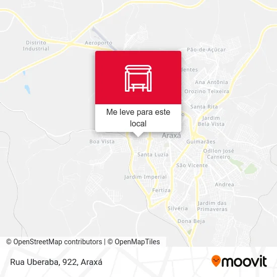 Rua Uberaba, 922 mapa